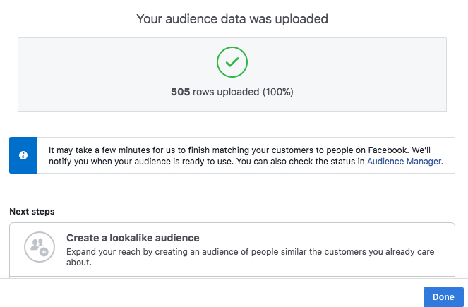如何从亚马逊客户数据创建Facebook相似的受众